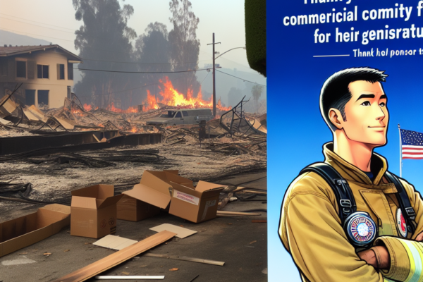 Los Angeles Fire Chief Honors Taiwanese-American for Assisting in Wildfire Relief