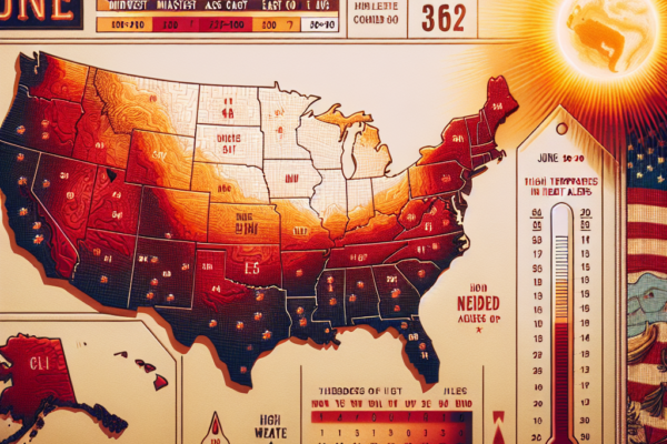 “Heat Dome” Causes High Temperatures, Continues to Impact Tens of Millions of People in the United States.