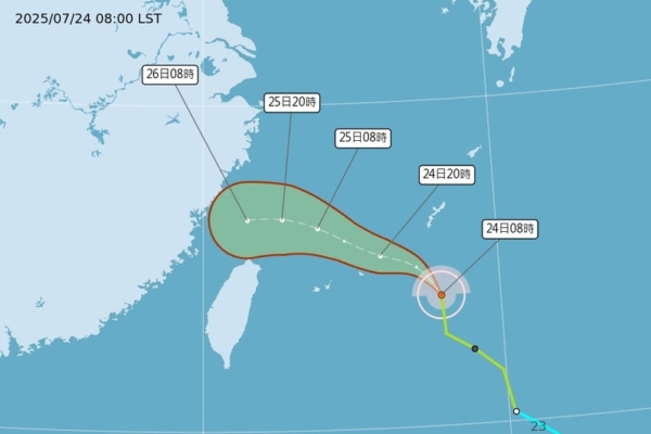 Taiwan’s Northern and Northeastern Regions Experience Significant Rainfall Due to the Impact of Typhoons on the Periphery.