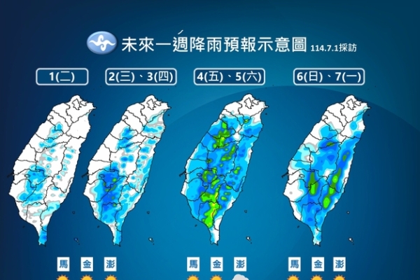 Taiwanese meteorological expert: Two typhoons may form this week.
