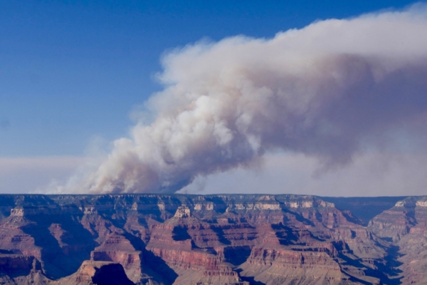 Wildfire consumes a century-old building, Grand Canyon National Park responds to criticism.