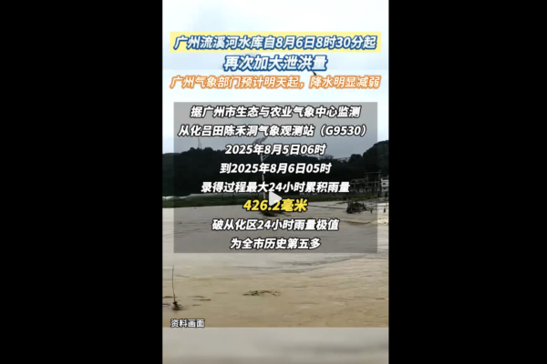 Heavy rains in Guangzhou trigger landslide trapping many, Conghua intensifies flood drainage efforts.