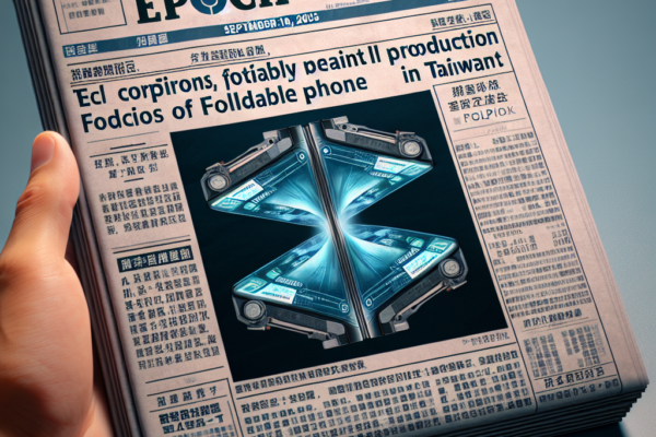 Apple Explores Trial Production of Foldable iPhone in Taiwan